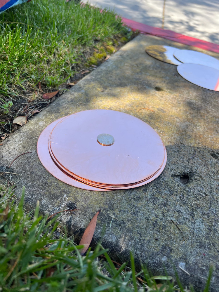 Large Raw 16oz Copper Stamping Blank Circle- 6"