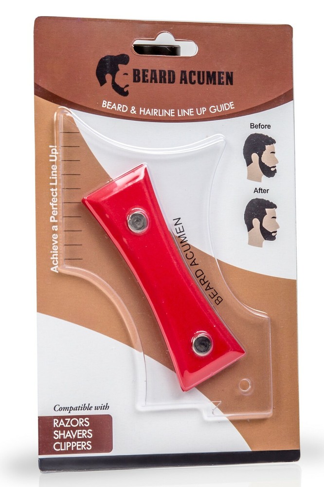 Beard Shaping Line Up Tool - Styling Template Guide for Perfect Edging