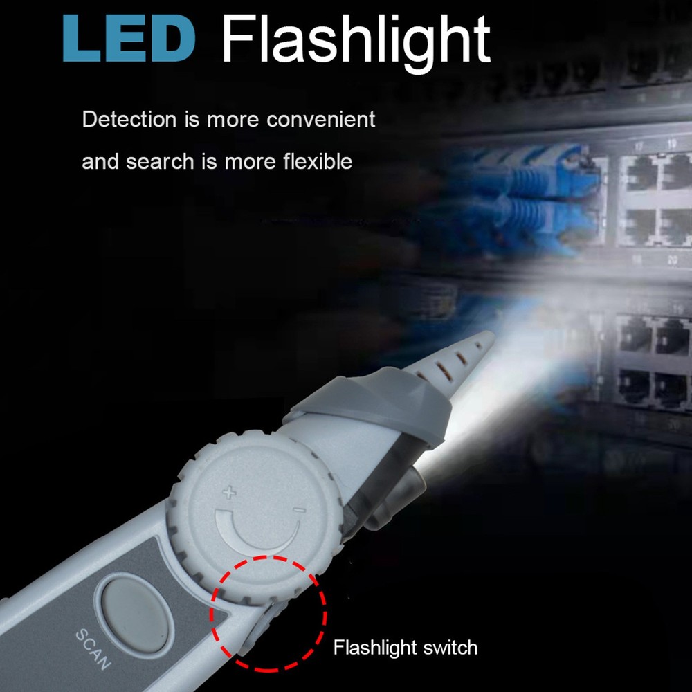 Digital Multifunction Network Cable Tester For Line Finding Applicable In Engine