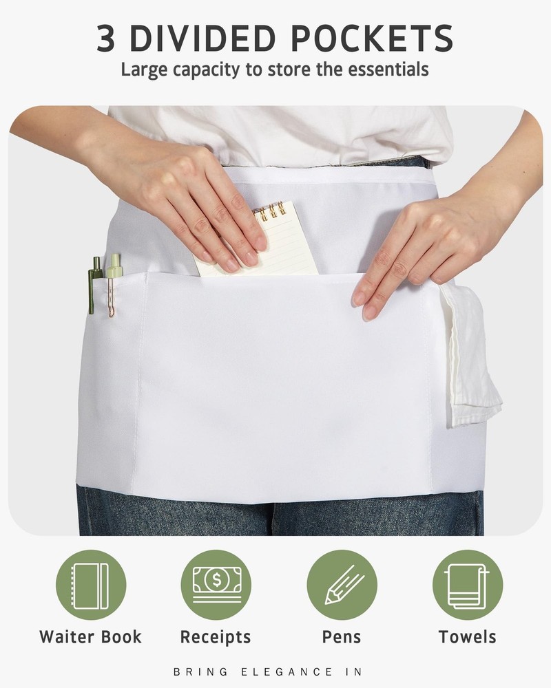 Syntus Server Apron, White 1