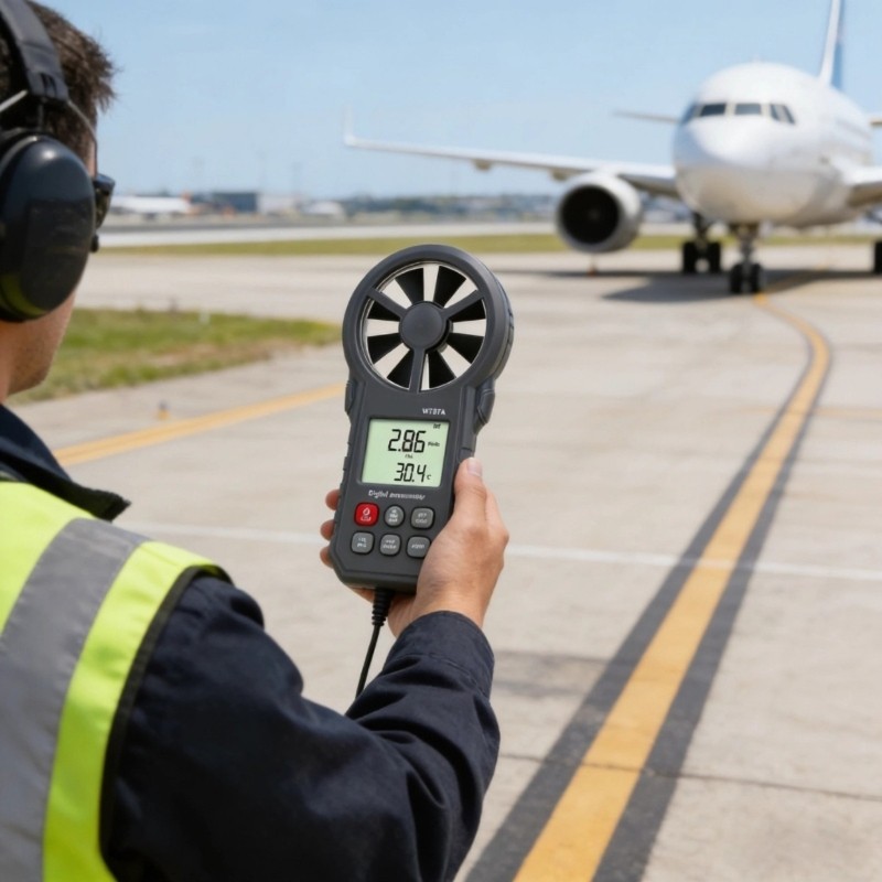Handheld Wind Gauge Handheld Digital Anemometer for Wind Speeds