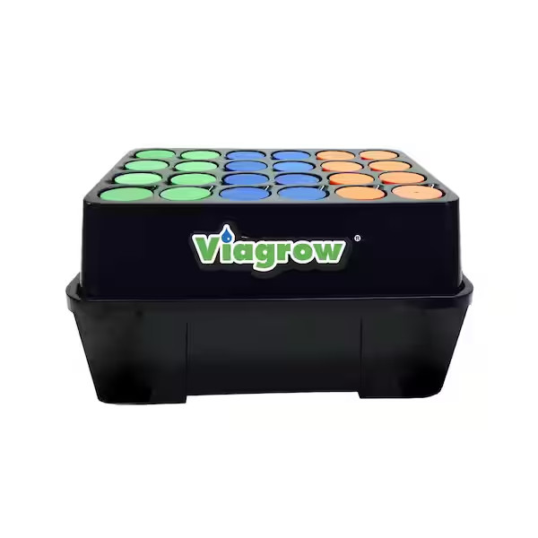 24-Site Aeroponic Clone Machine Plant Cloning System Fast Root Growth Black
