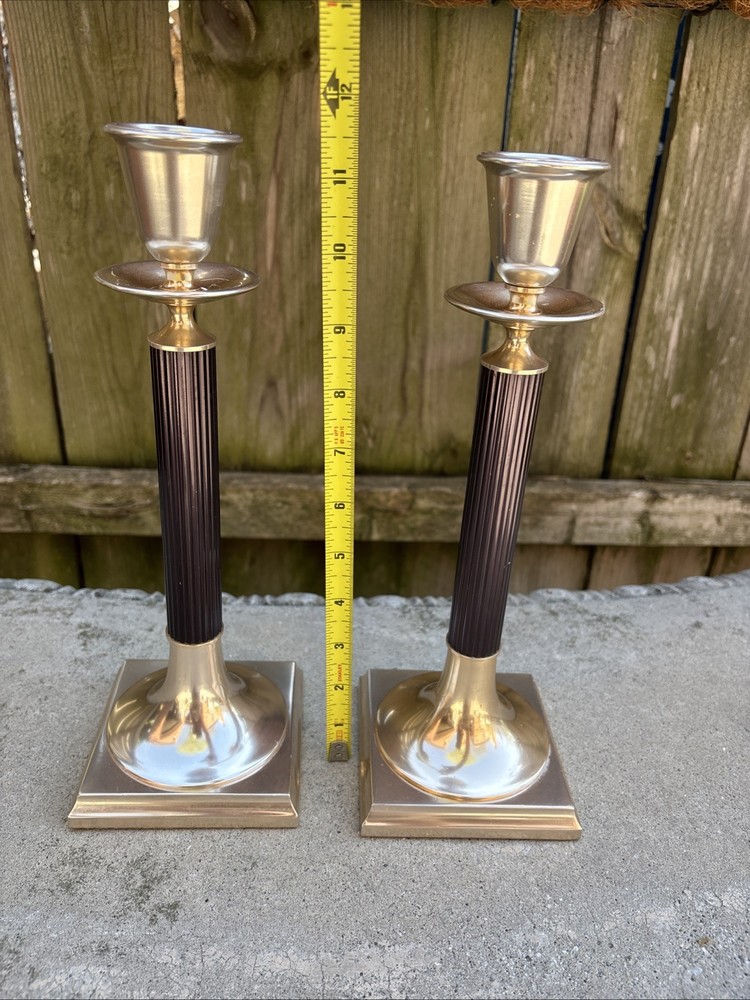 Vintage Silver Gorham Candlesticks L-100 Art Deco