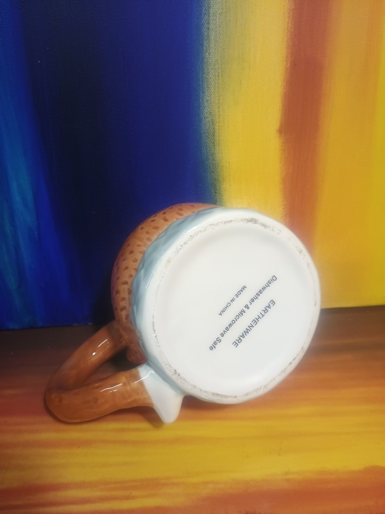 Fox Mug 3D Earthenware Fall Orange Hand-Painted Nature
