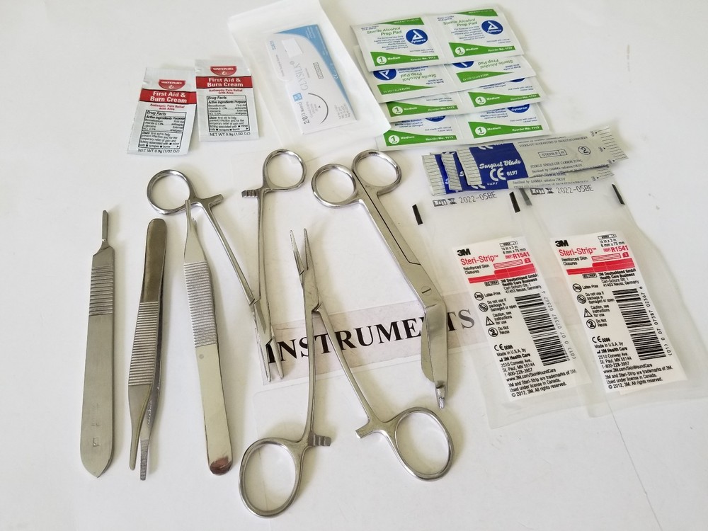 Surgical Suture Kit Basic First Aid Set Suture Emergency Trauma Survival Pack