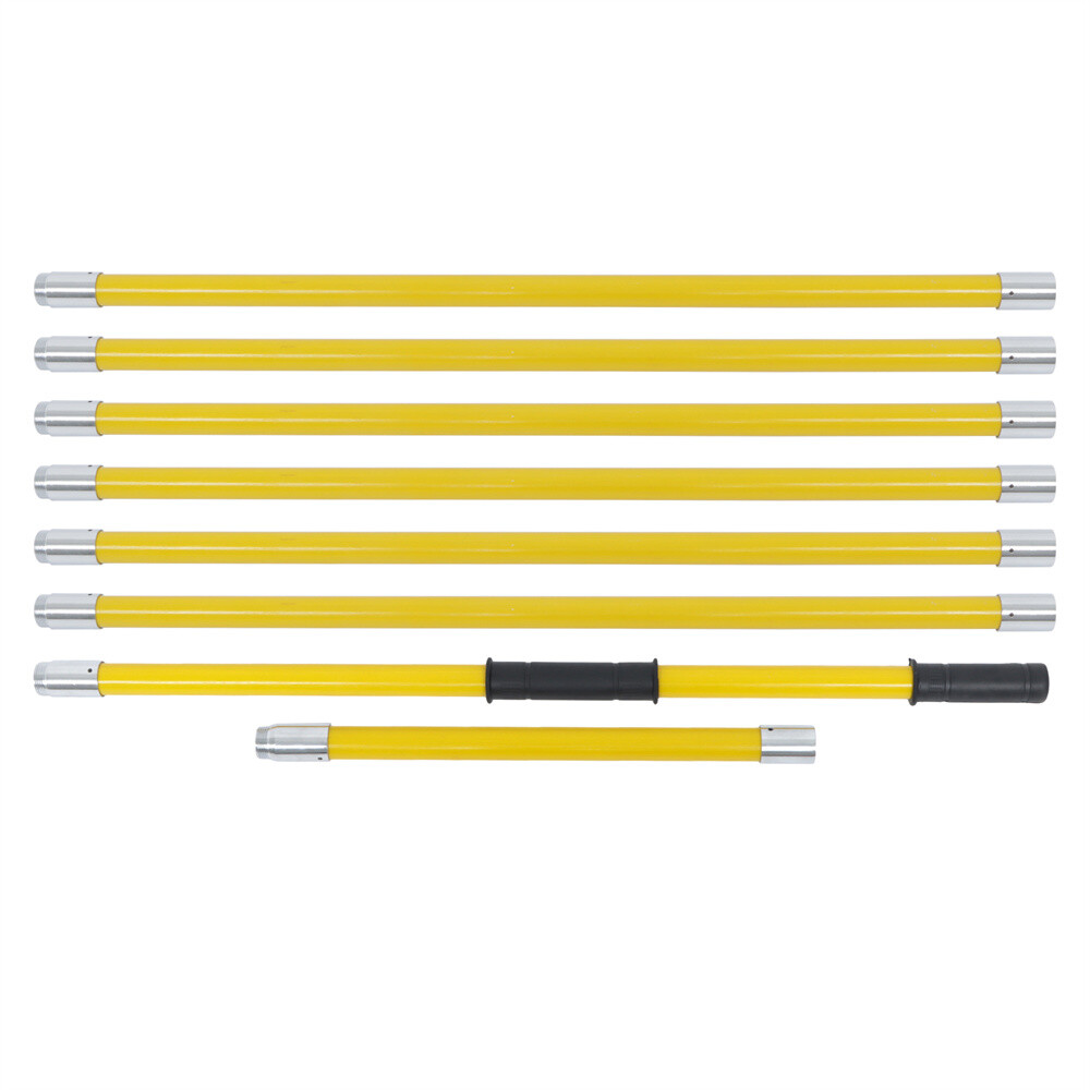 27 Feet Tree Pole Pruner Manual Branches Trimmer Tree Branch Garden Tools Yellow