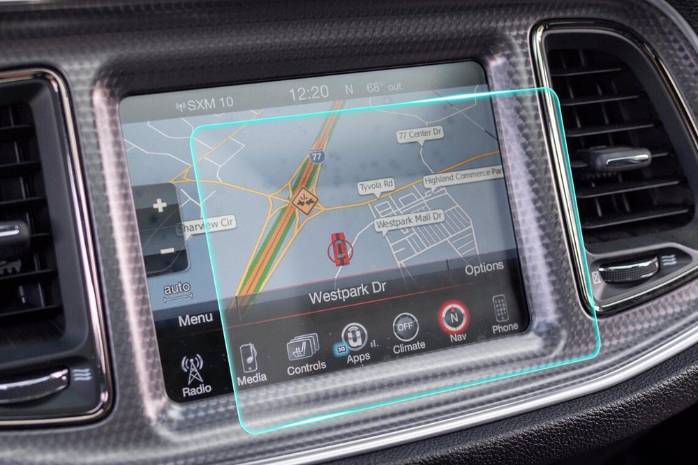 Crystal Clear Screen Protector for 2016 Dodge Challenger Vehicle Navigation