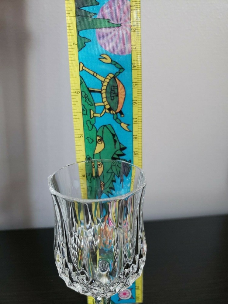 Crystalline liqueur stem glass