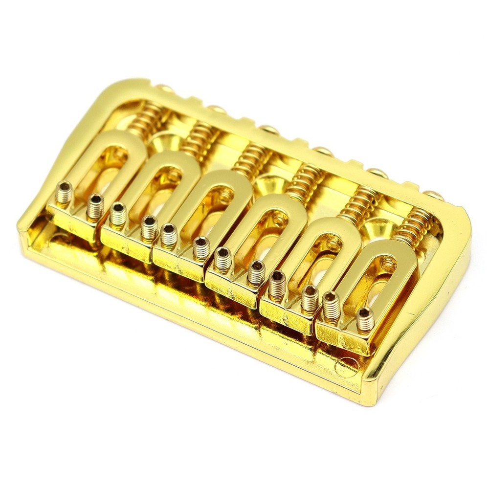 6 Strings Electric Guitar Bridge String Through Body Fixed Bridge Gold ﻿Set
