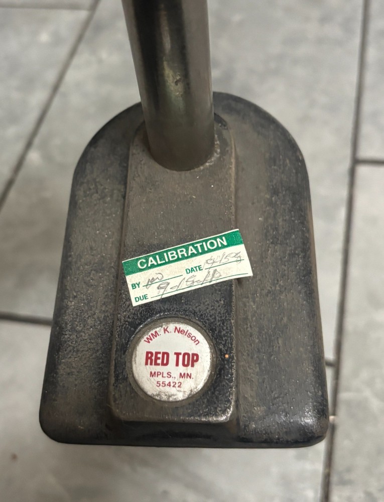 WM K. Nelson Red Top Dial Indicator Stand 15" tall