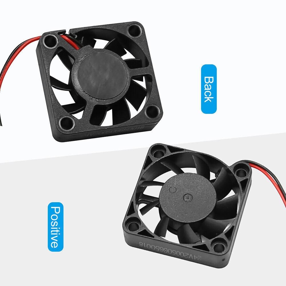 2Pcs Cooling Fans 24V 40*40*10mm For Ender 3 Ender 3 Pro 3D Printer CPU GPU