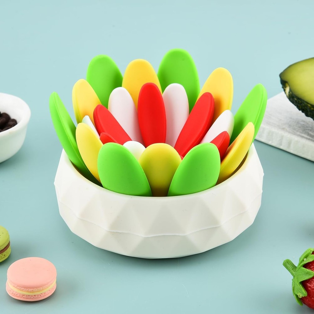 5PC Succulent Silicone Coasters Heat Resistant Trivets Multicolor Set