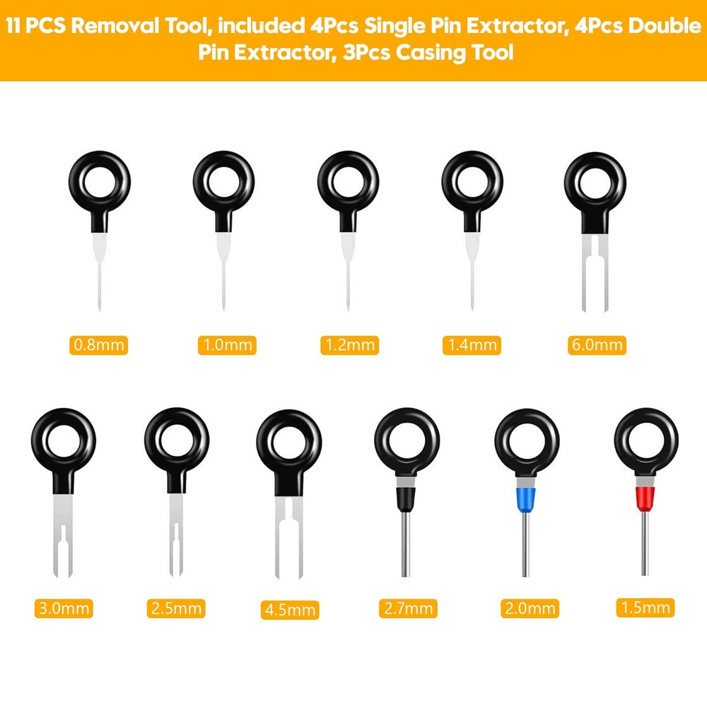 Terminal Removal Tool Kit, 82 Pcs Extractor Set, Depinning...