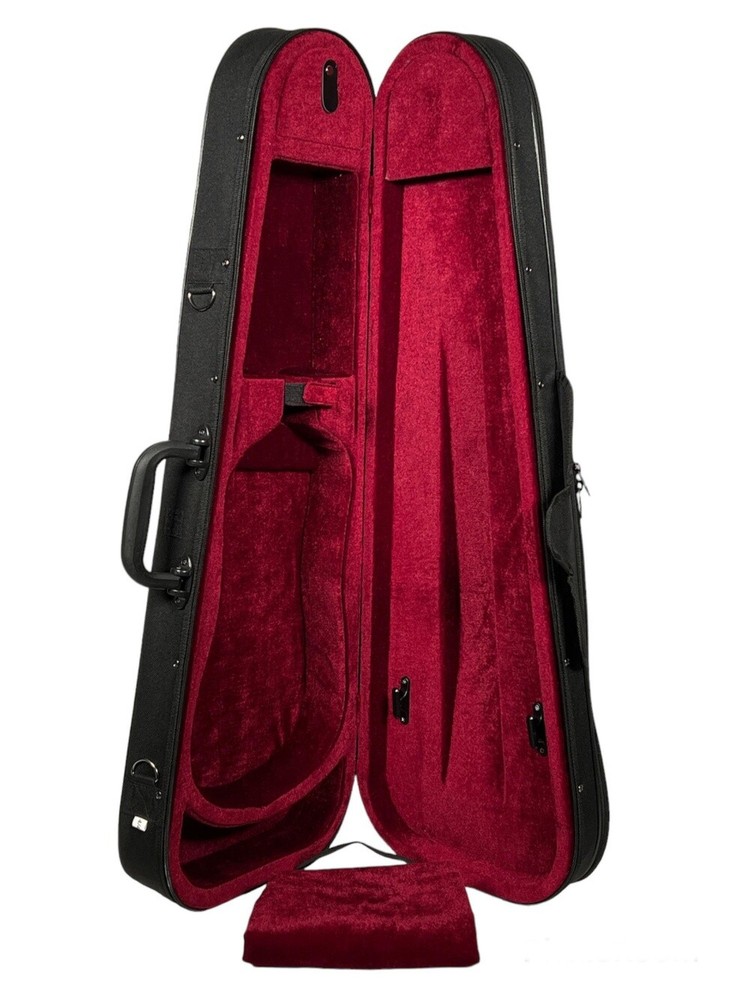Petz Violin Violin Case Triangular Shape with Shoulder Rest Compartment in 5 ...