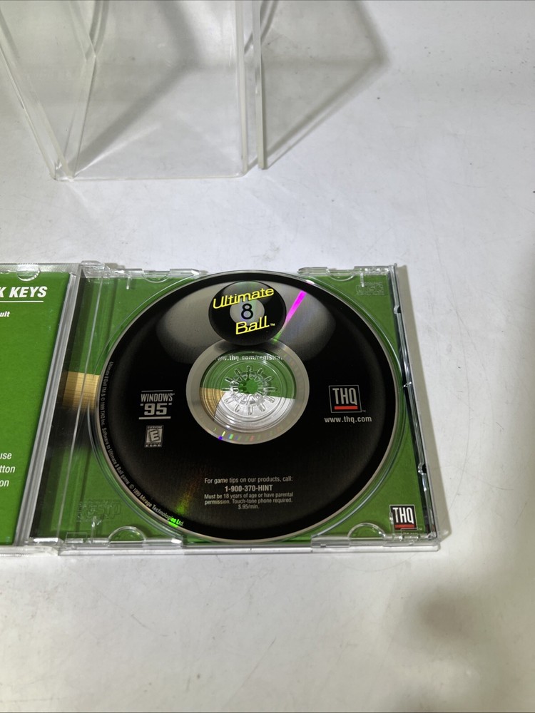 Ultimate 8 Ball PC CD-Rom (1999, THQ) Windows 95 #ML