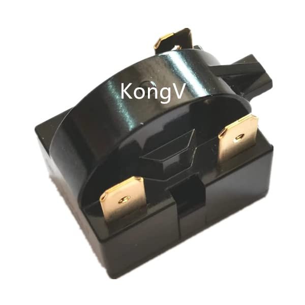 Compressor 4.7 Ohm 3-Pin PTC Starter/Start Relay and Overload Kit Compatible...