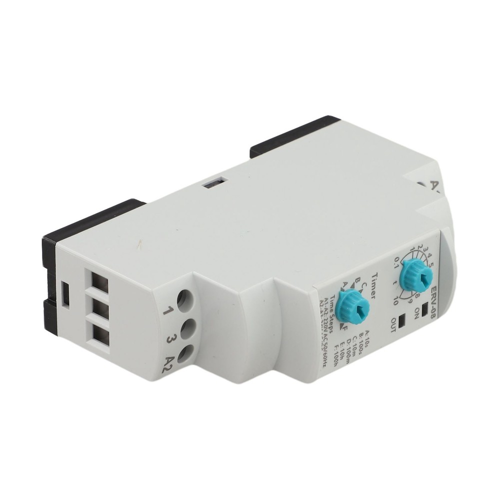 Relay Module ERV-08 Time Relay Time Range 0.1s-100h Panel Or DIN Rail Mount