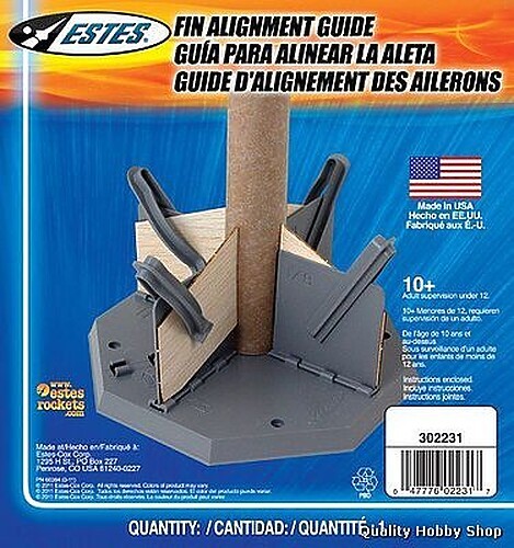 Estes Model Rocket Fin Alignment Guide - Model Rocket Building Accessory - #2231
