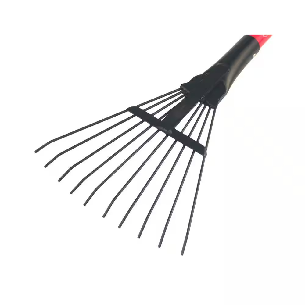 8 In. Shrub Rake with Short Fiberglass Handle