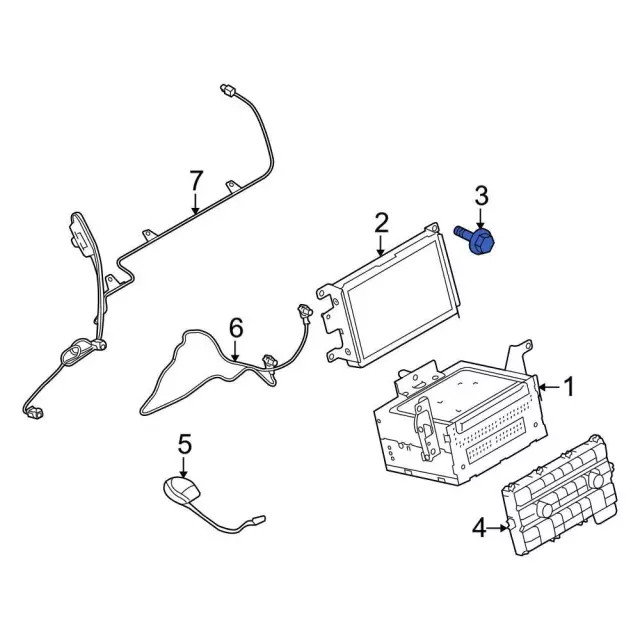 Genuine Ford Power Window Control Module Screw W705314-S424