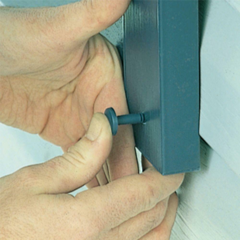 Classic Blue 85 Pack Window Shutters Panel Peg Loks 3" Shutter Fasteners Spikes