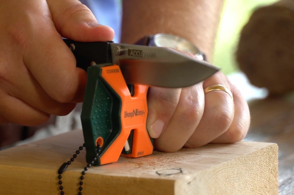 Accusharp SharpNEasy Orange Two Step Knife Sharpener