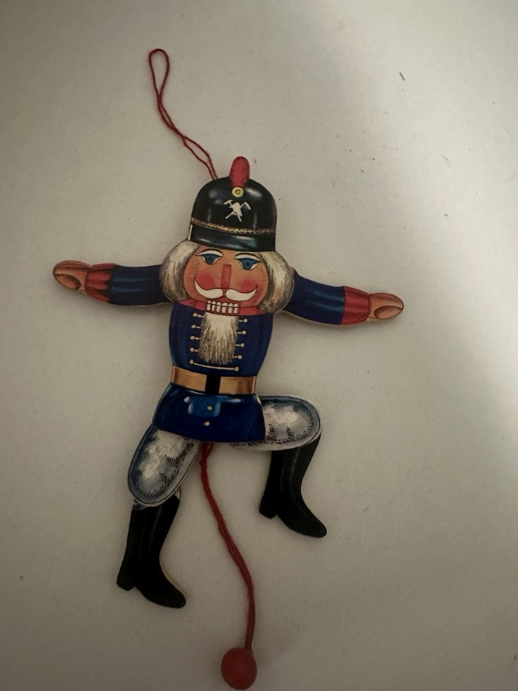 Vtg Pull String Nutcracker Jumping Jack