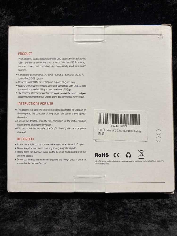Pop-Up Mobile External DVD-RW, 2.0/3.0 USB - NEW