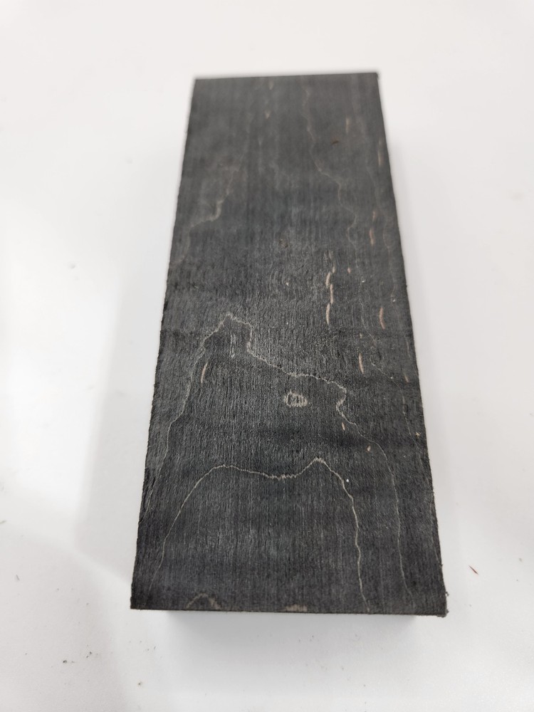 Quilted stabilized maple knife scale block