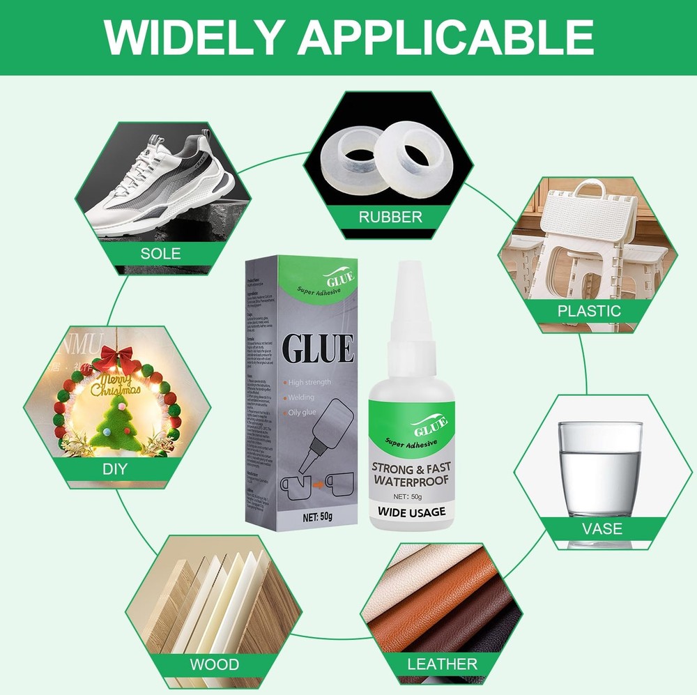 2Pcs Magic Glue,Universal Super Glue,Multifunctional Glues,Magic Glue white