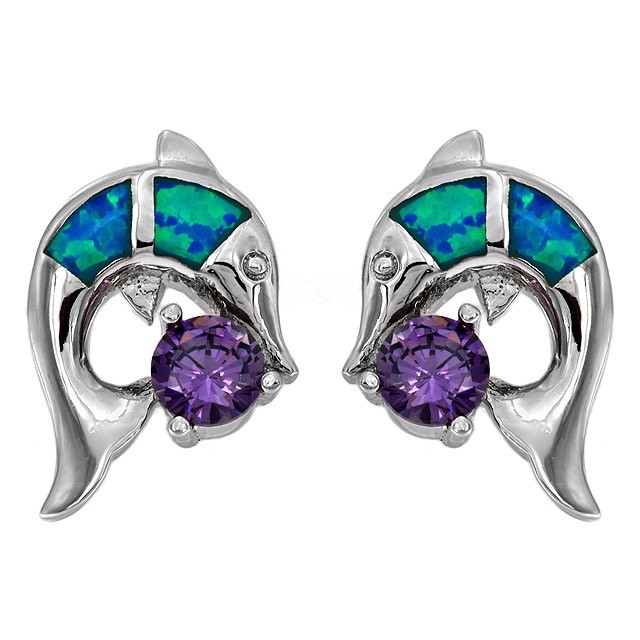 Treated Amethyst 925 Solid Sterling Silver Earrings EO3