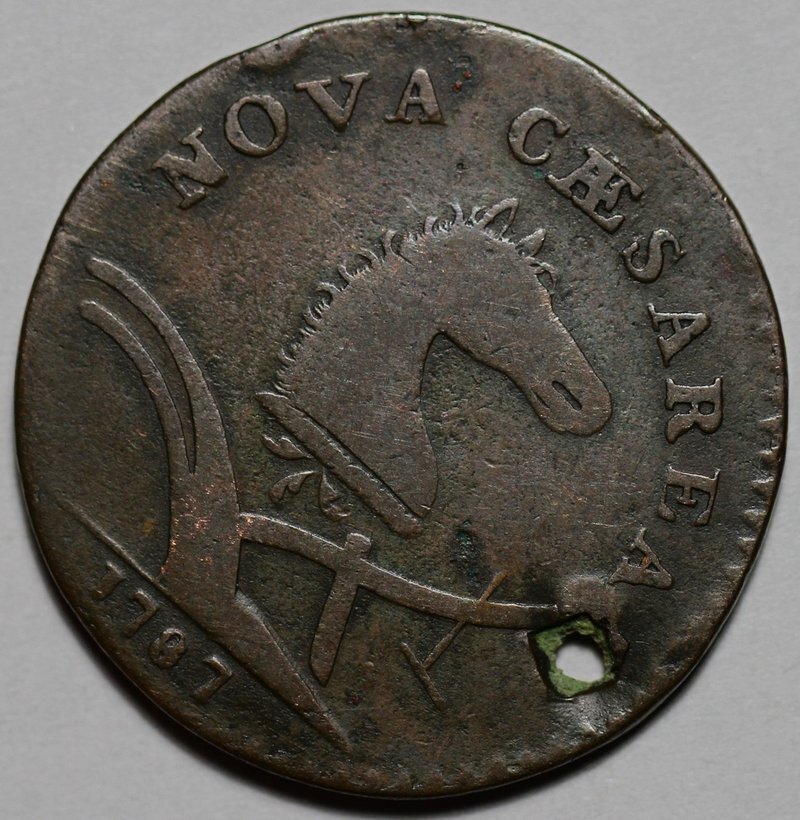 1787 New Jersey Colonial Copper - Holed