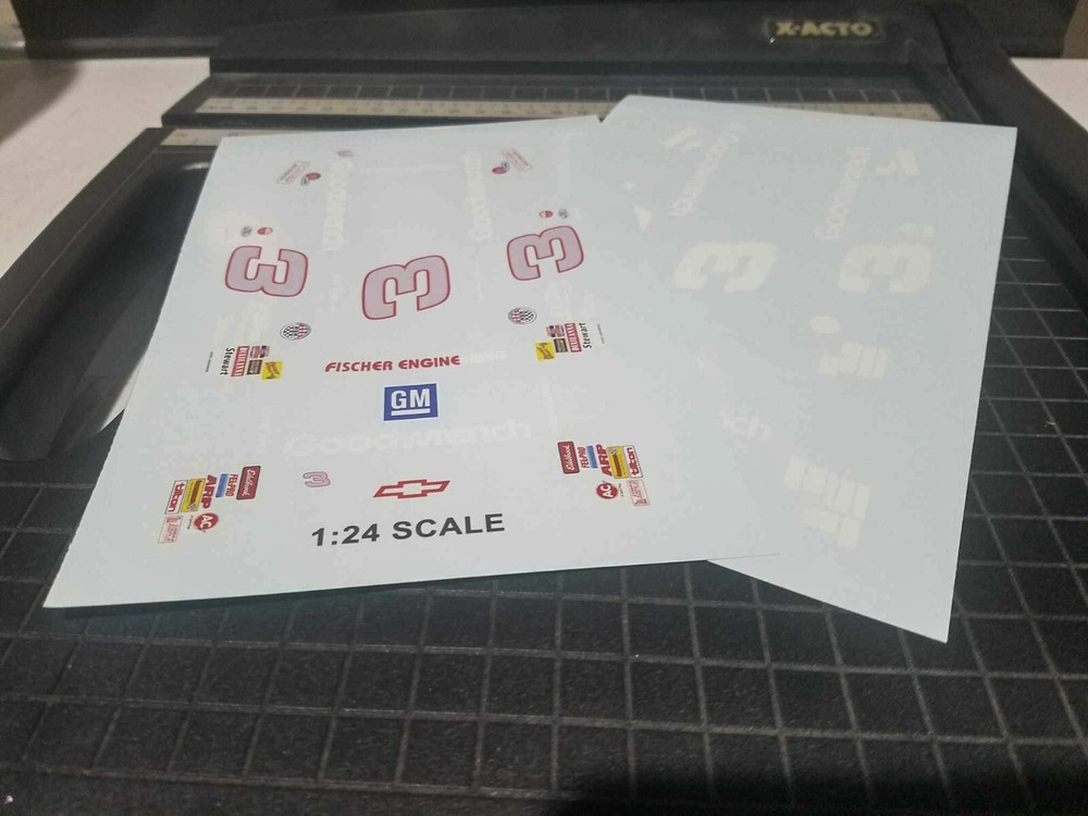 1987 #3 - 1:24 Scale Late Model Waterslide Decals - Sandusky Speedway
