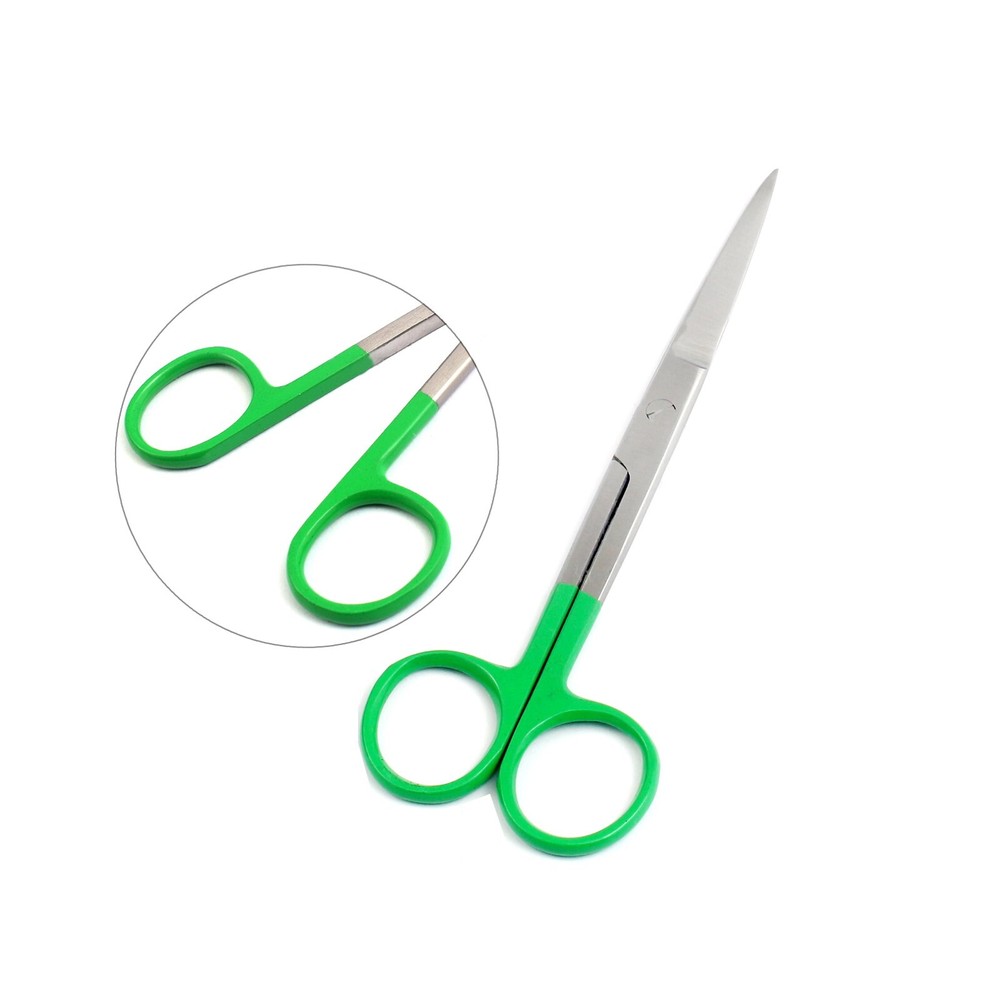 Dissecting Operating Scissors 5.5" Sharp/Sharp Straight Color Handle (Green)