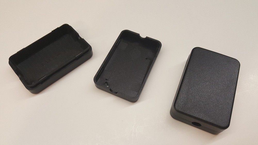2 PACK --- Small Black Plastic Electric Project Box