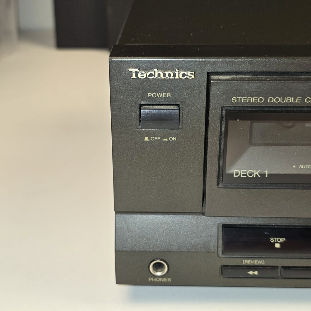 TECHNICS RS-TR232 HX PRO Stereo Double Cassette Deck Player TESTED READ