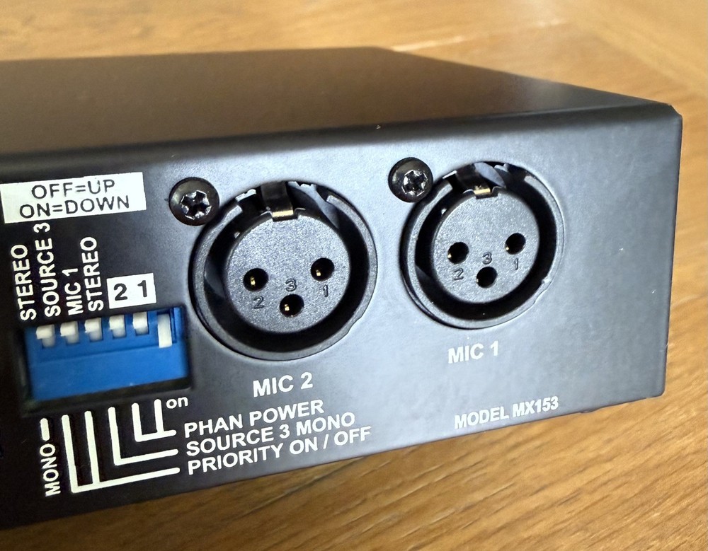 New! Rolls MX153 MixMate Half Space 5 Channel Microphone Mixer