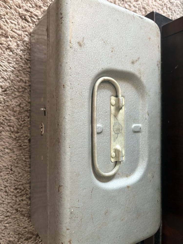 CCC Products Lockbox vintage silver