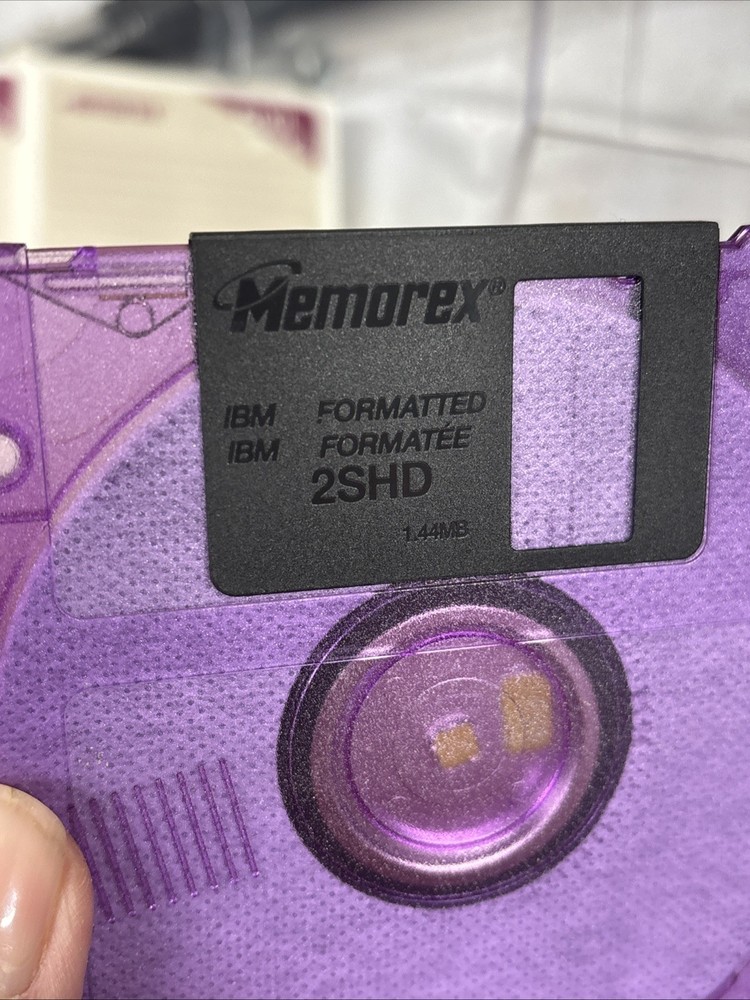 9 Pack Memorex 2SHD 3.5" Computer Diskettes PC Format Cool Disks -opened-