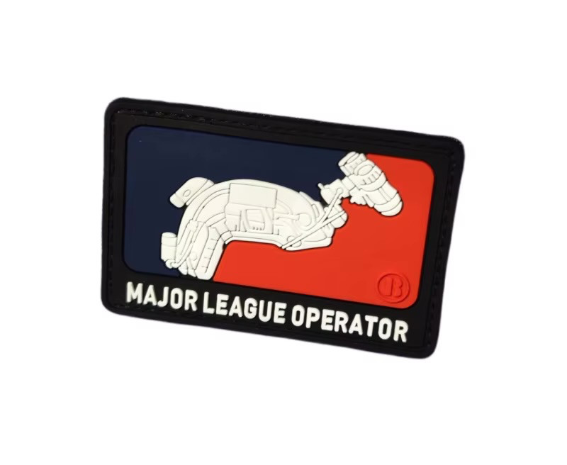 3D PVC MAJOR LEAGUE OPERATOR HOOK AND LOOP MORALE PATCH...