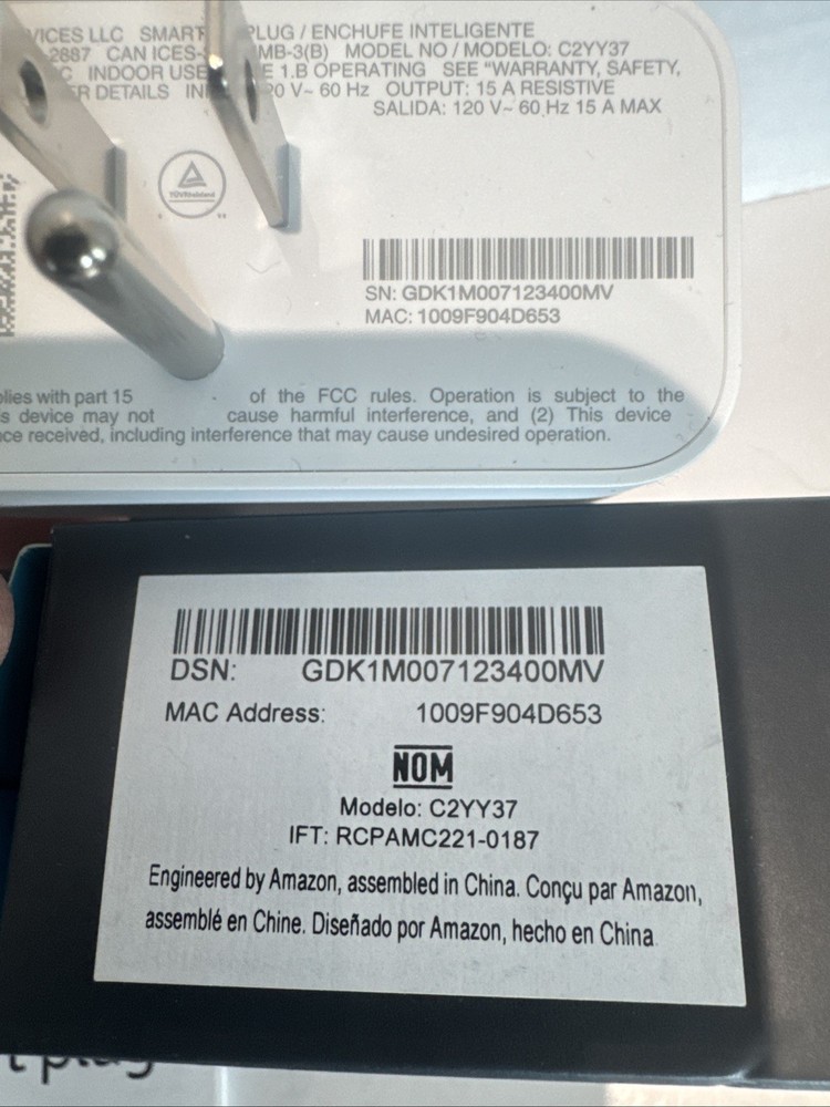 Amazon Smart Plug - White Barely Used X2