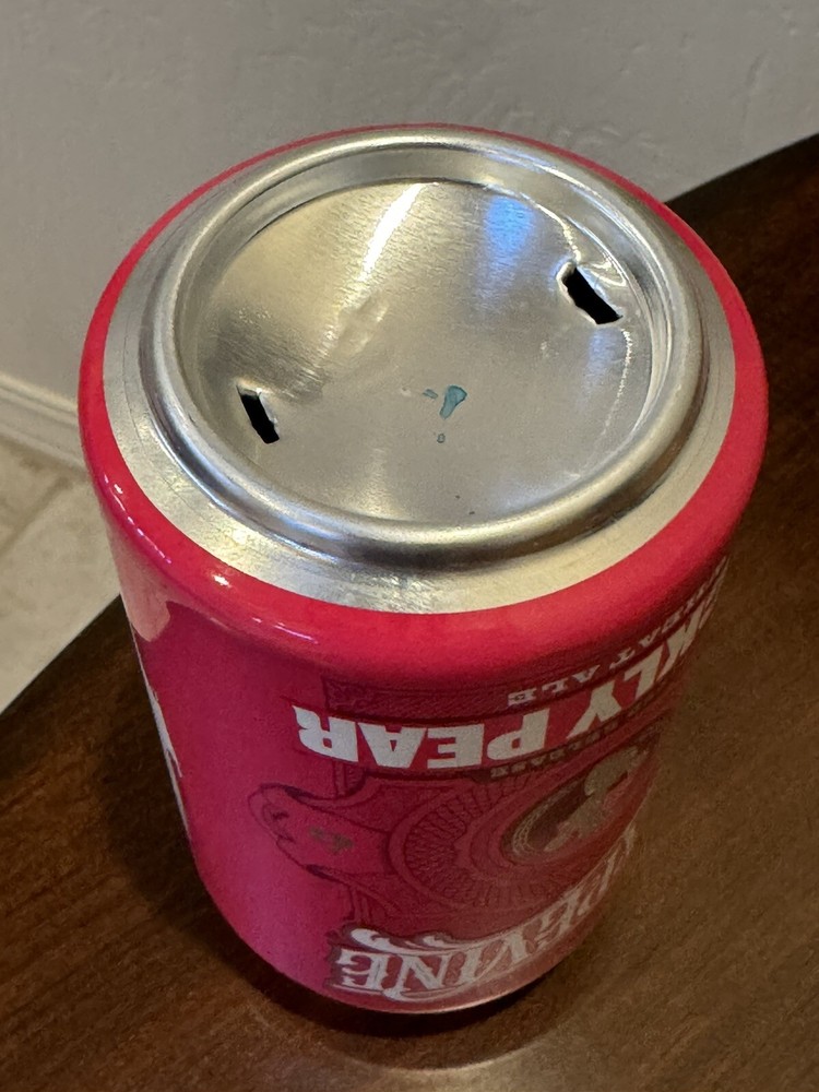 Grapevine Prickly Pear Wheat Ale - Empty Beer Can Bottom Opened - Texas