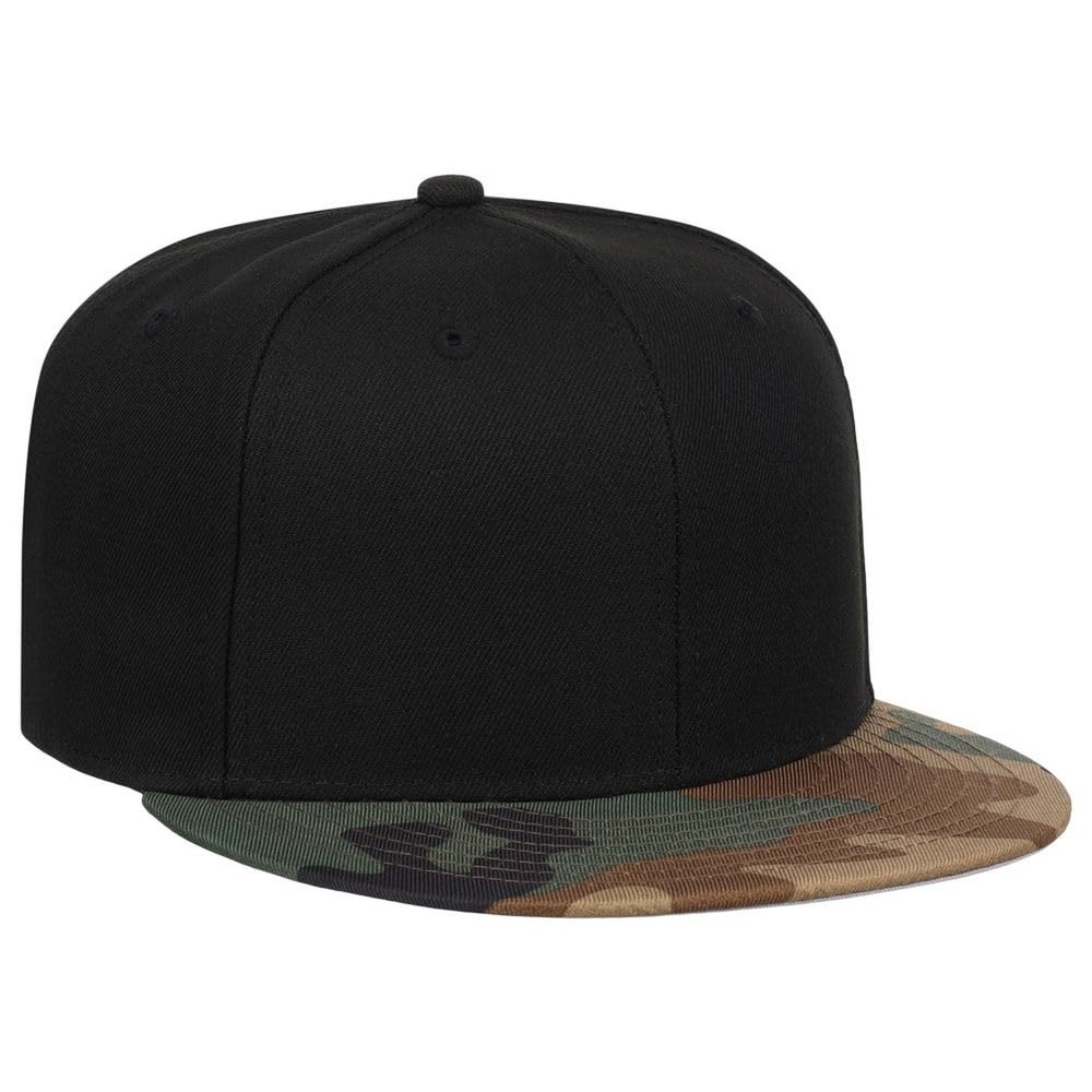 Lids Blank Dime Adjustable Snapback Hat One Size Black/Camo