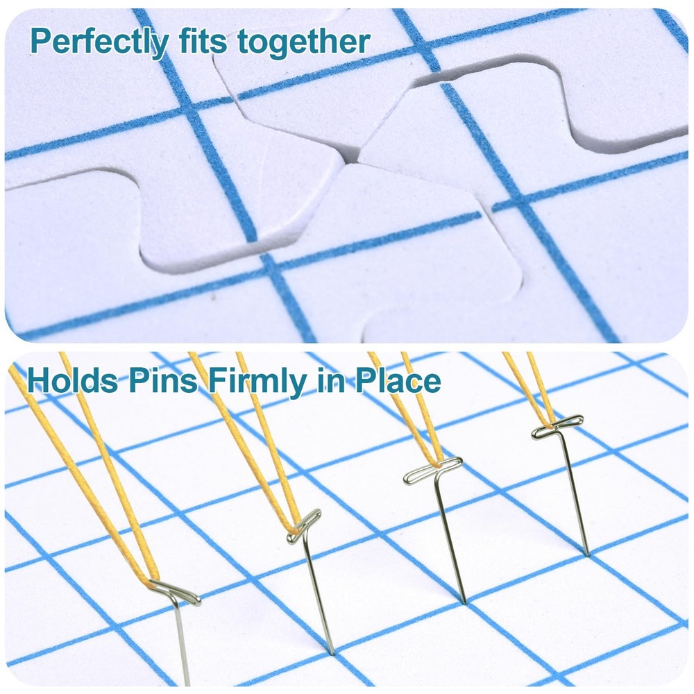 Interlocking Blocking Mats - Blocking Mats for Knitting and Crochet Projects,...