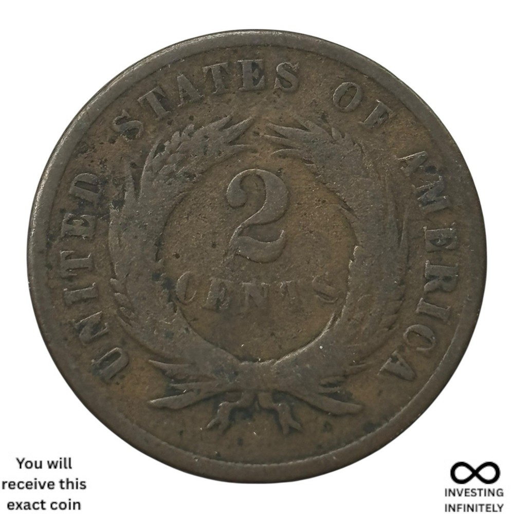 1868 2 Cent Piece X-901