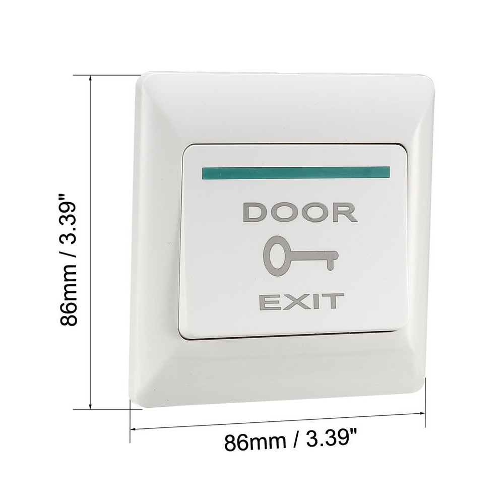 2 x Push to Exit Button Release NO/NC/COM Switch Panel Door Control 36V 3A