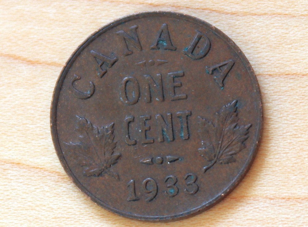 1933 Canada 1 Cent George V