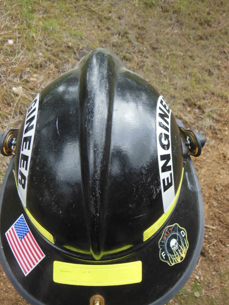 FIRE FIGHTER HELMET for ENGINEER with Faceshield & Neck Protector & Chin Strap