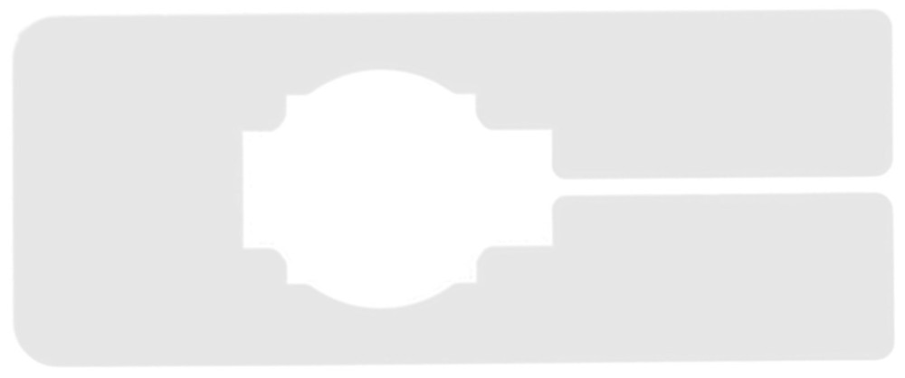 White Plastic 80 Blank Rectangular Size Dividers for Retail Clothing Racks