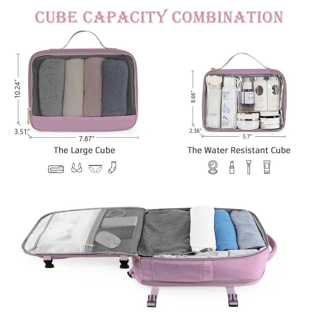 Carry on Backpack, Flight-approved Backpack for Traveling, 40L Personal Item ...